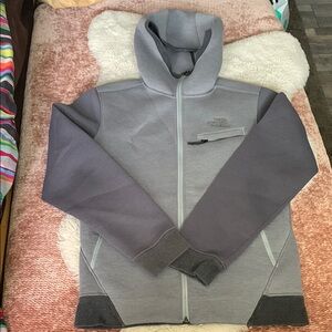 The North Face Charcoal and Gray Scuba Hoodie EUC